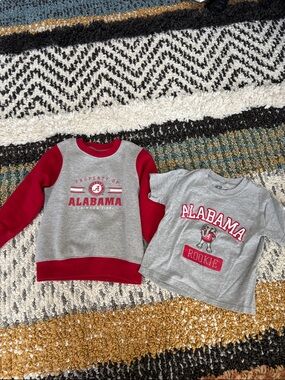 Russell Athletic Kids Grey & Crimson Alabama Sweatshirt